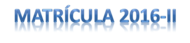 Matrícula 2016-II