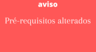 Alteração pré-requisito