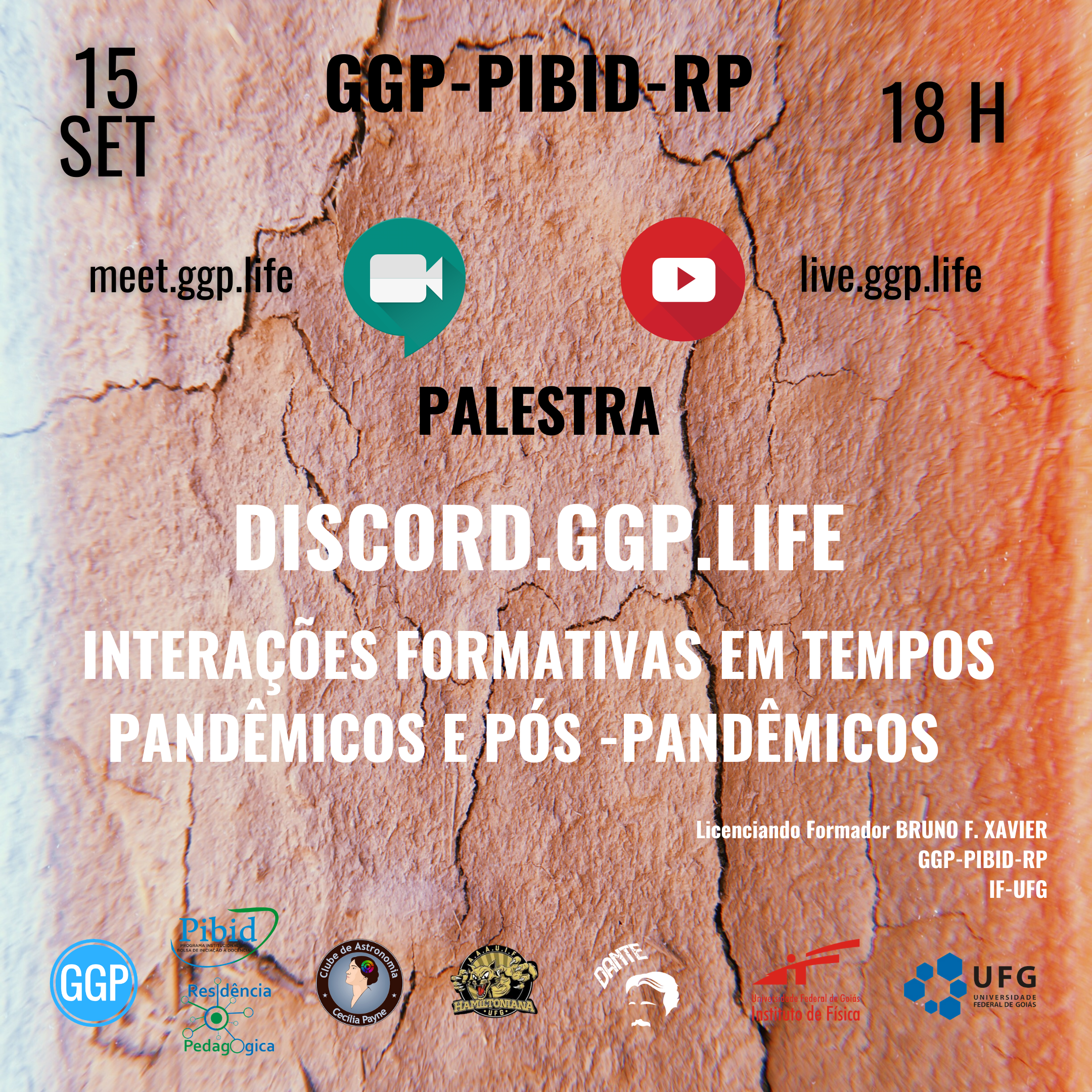 FEED FOLDER Palestra GGP_PIBID_RP DISCORD GGP LIFE Bruno Xavier 15 set 2020