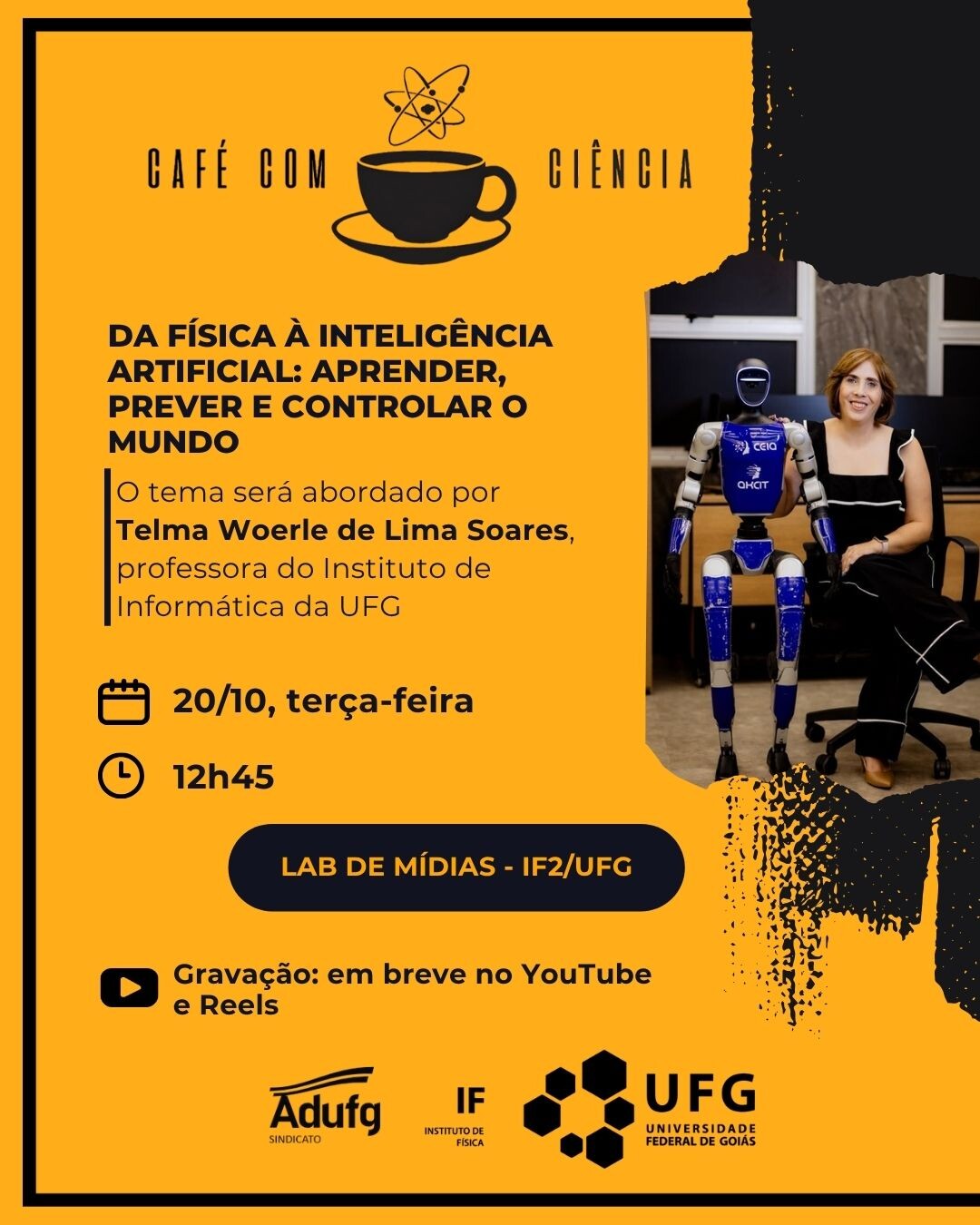 Café - Da física à inteligência artificial: aprender, prever e controlar o mundo