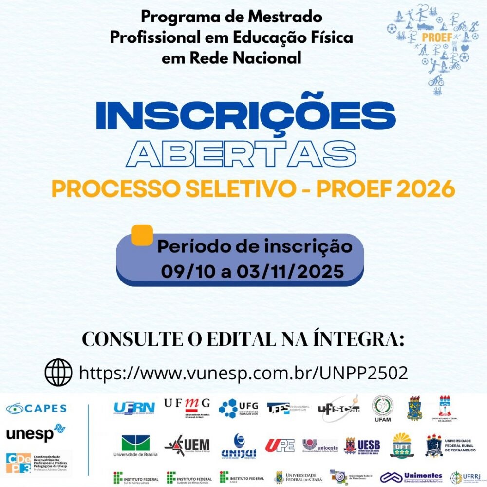 Edital de Abertura de Inscrições - ProEF 2026