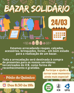 bazar solidário 2026