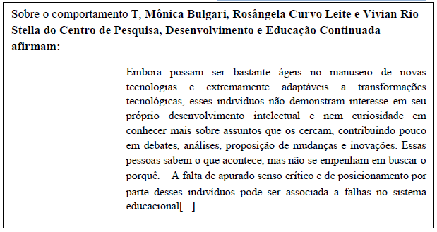 comportamento t