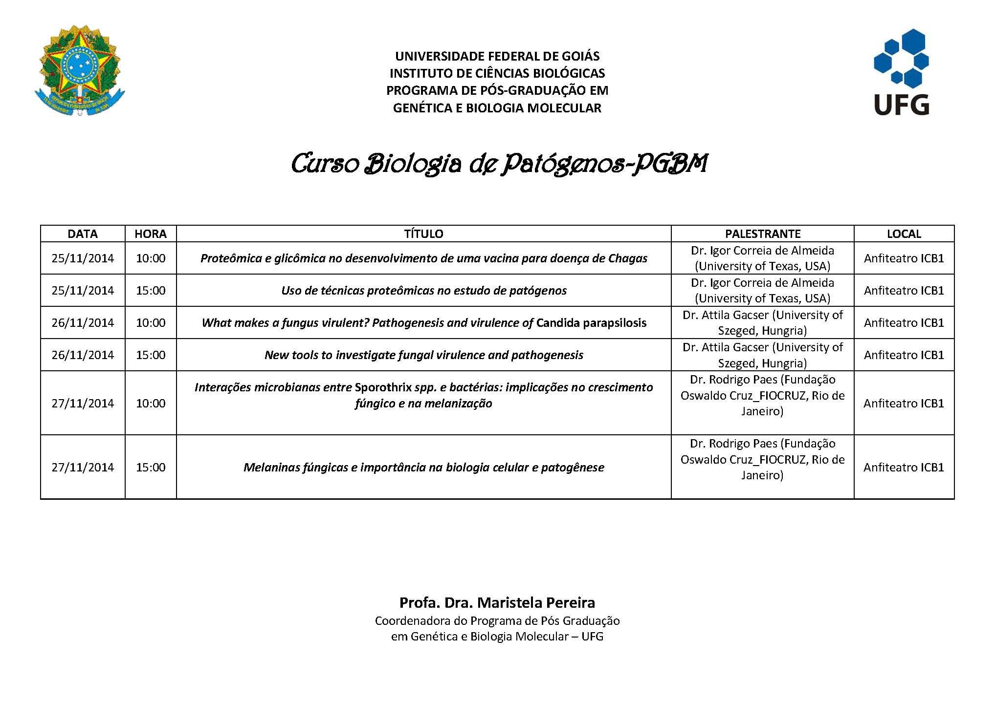 Curso PGBM 2014-2