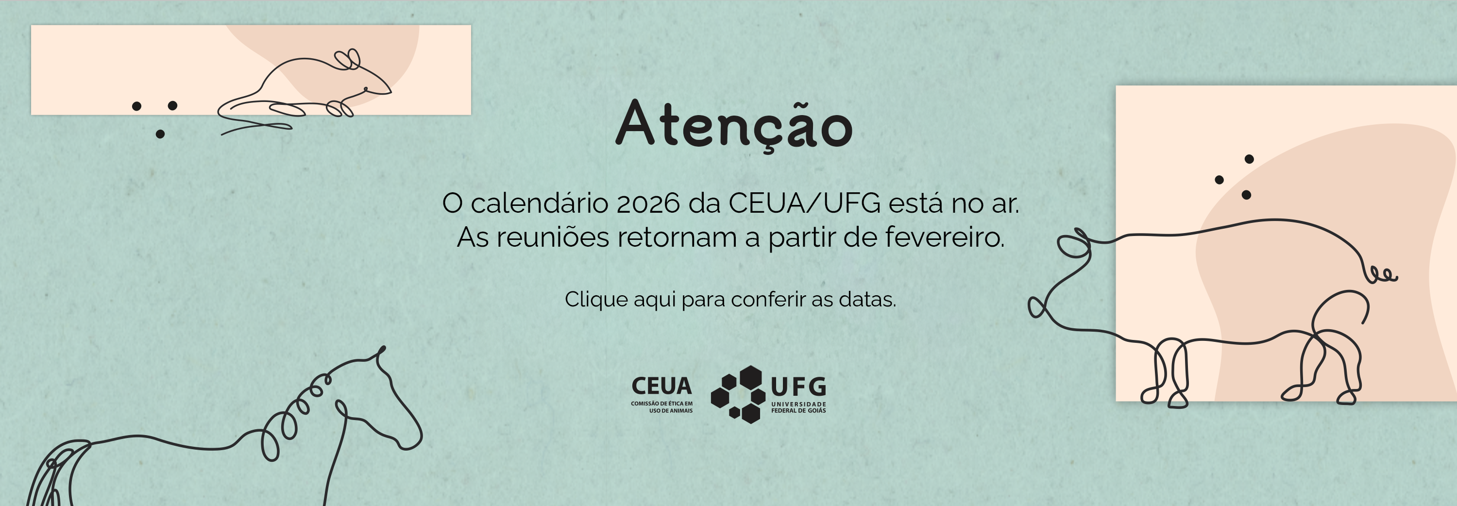 Fullbanner_Atenção_Calendário da CEUA/UFG 2026