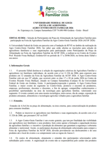 EDITAL - Praça de Alimentação da ACOF 2026