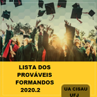 Lista de Prováveis Formandos 2020.2