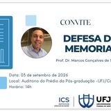 Convite Prof.  Dr. Marcos Gonçalves de Santana