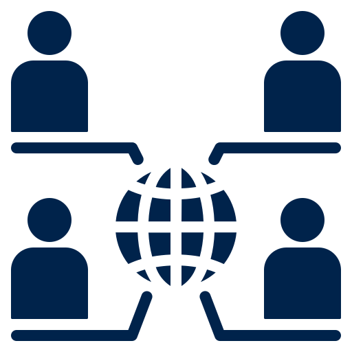 Ícone de rede global para Comissões Internas