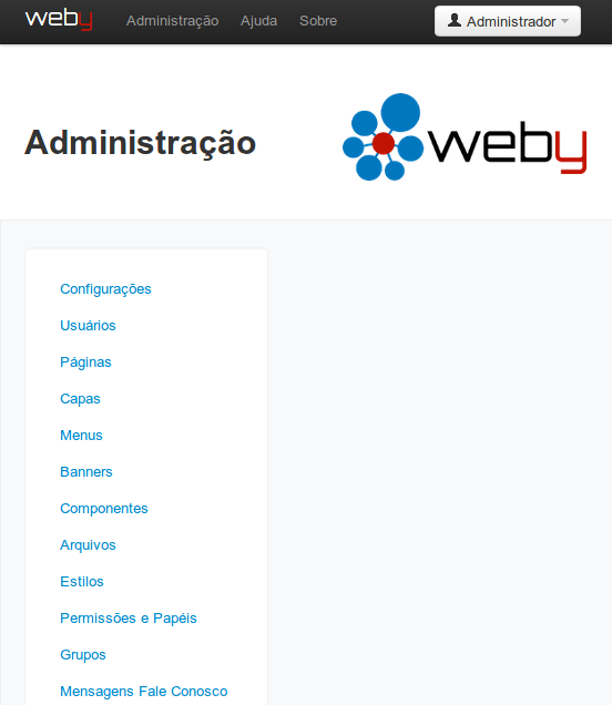 Área administrativa (DashBord)