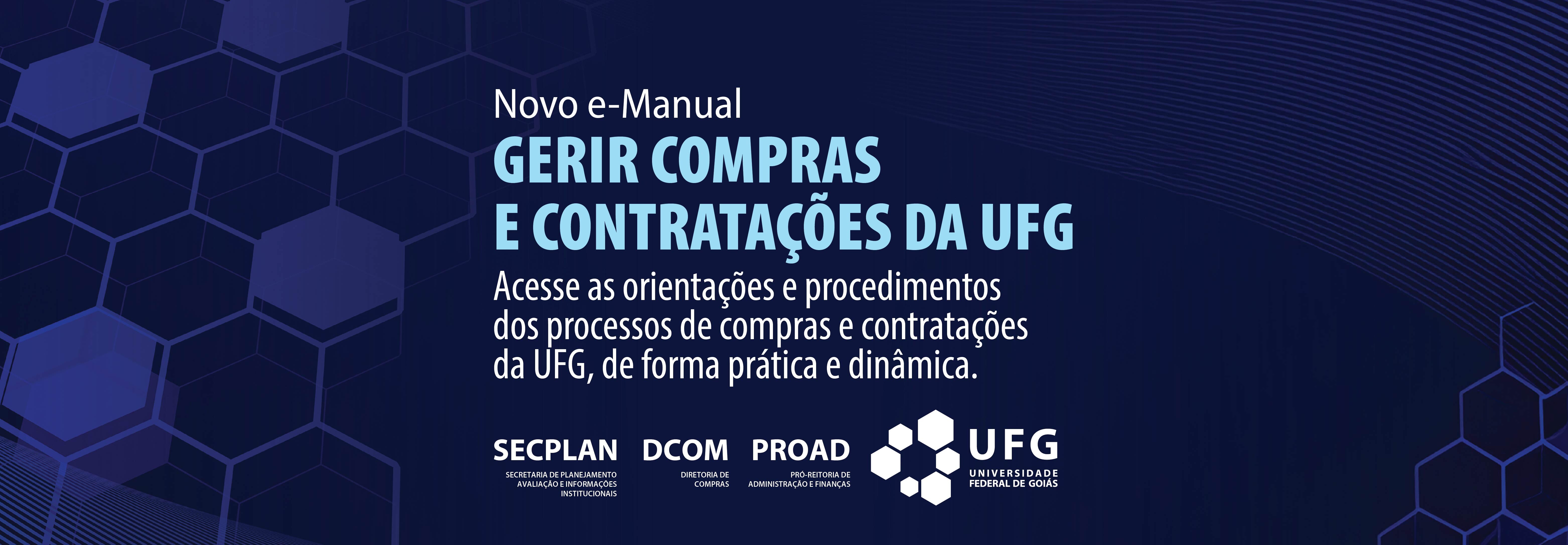  e-Manual do Processo Gerir Compras e Contratações da UFG