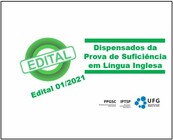 dispensa prova de ingles.