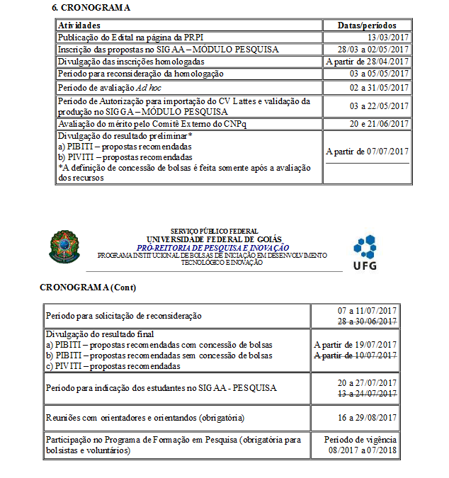Cronograma