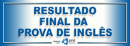 RESULTADO FINAL da prova de ingles