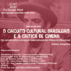 Cartaz defesa Juliana Junqueira