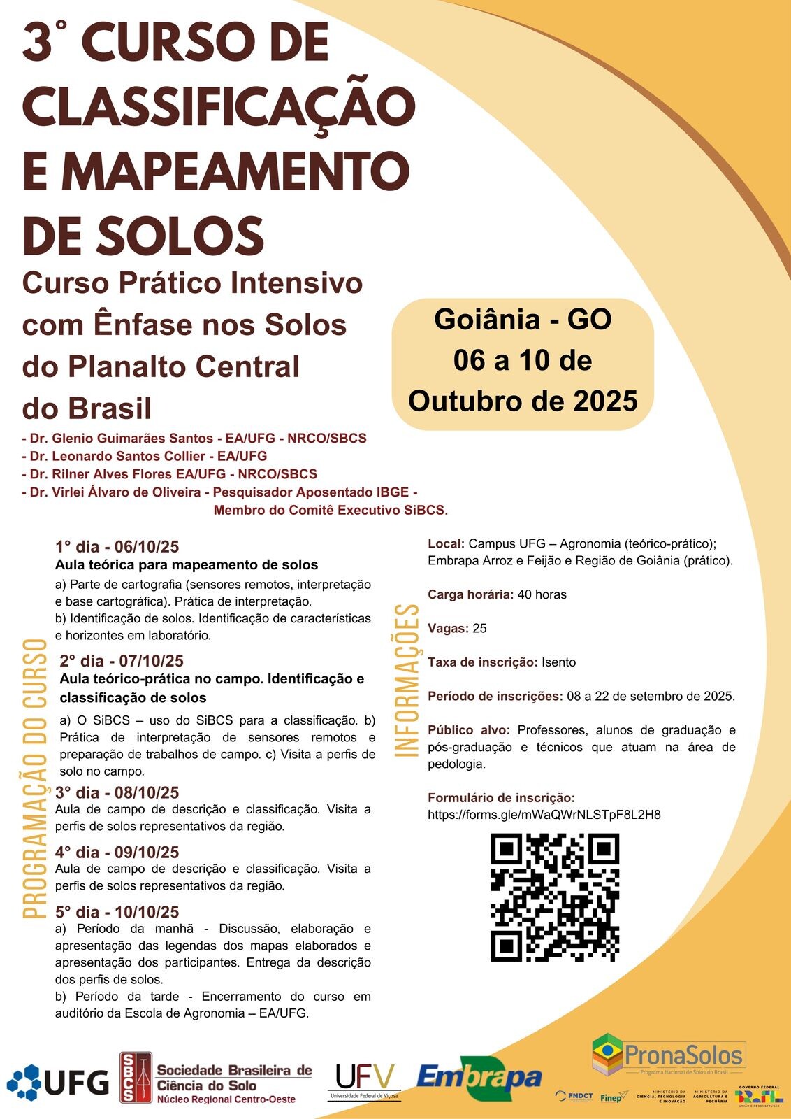 3º Curso de Classificação e Mapeamento de Solos