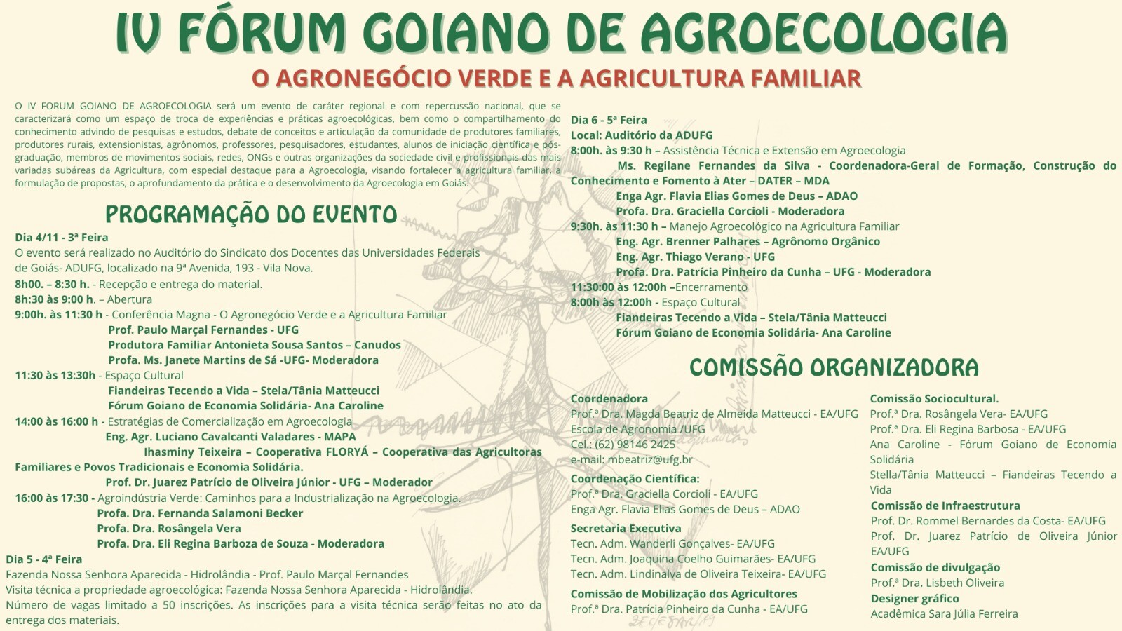 IV Fórum Goiano de Agroecologia - folder