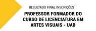 Resultado final das inscrições - professor formador