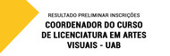 Resultado preliminar das inscrições - coordenador
