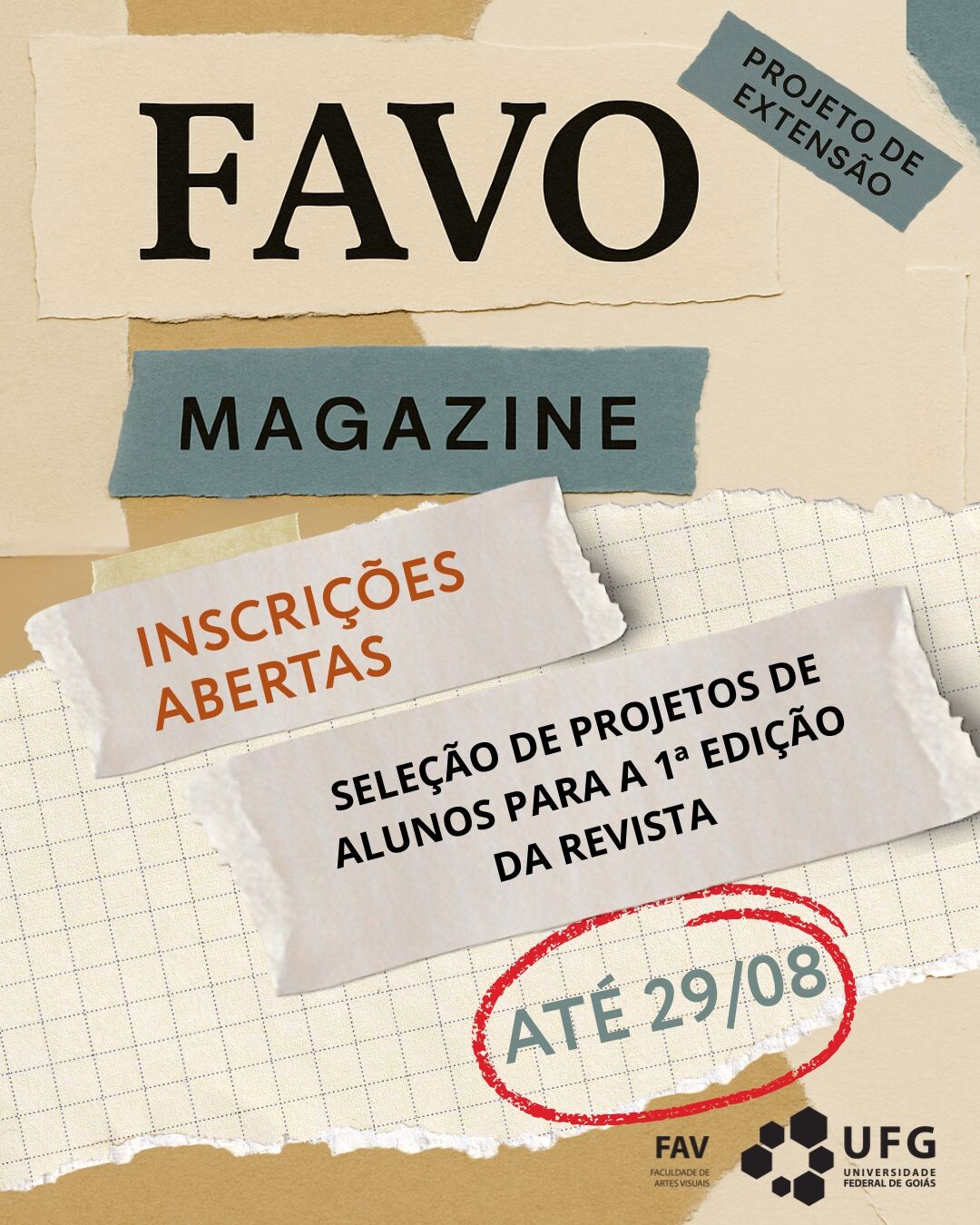 FAVOmagazine está com chamada aberta