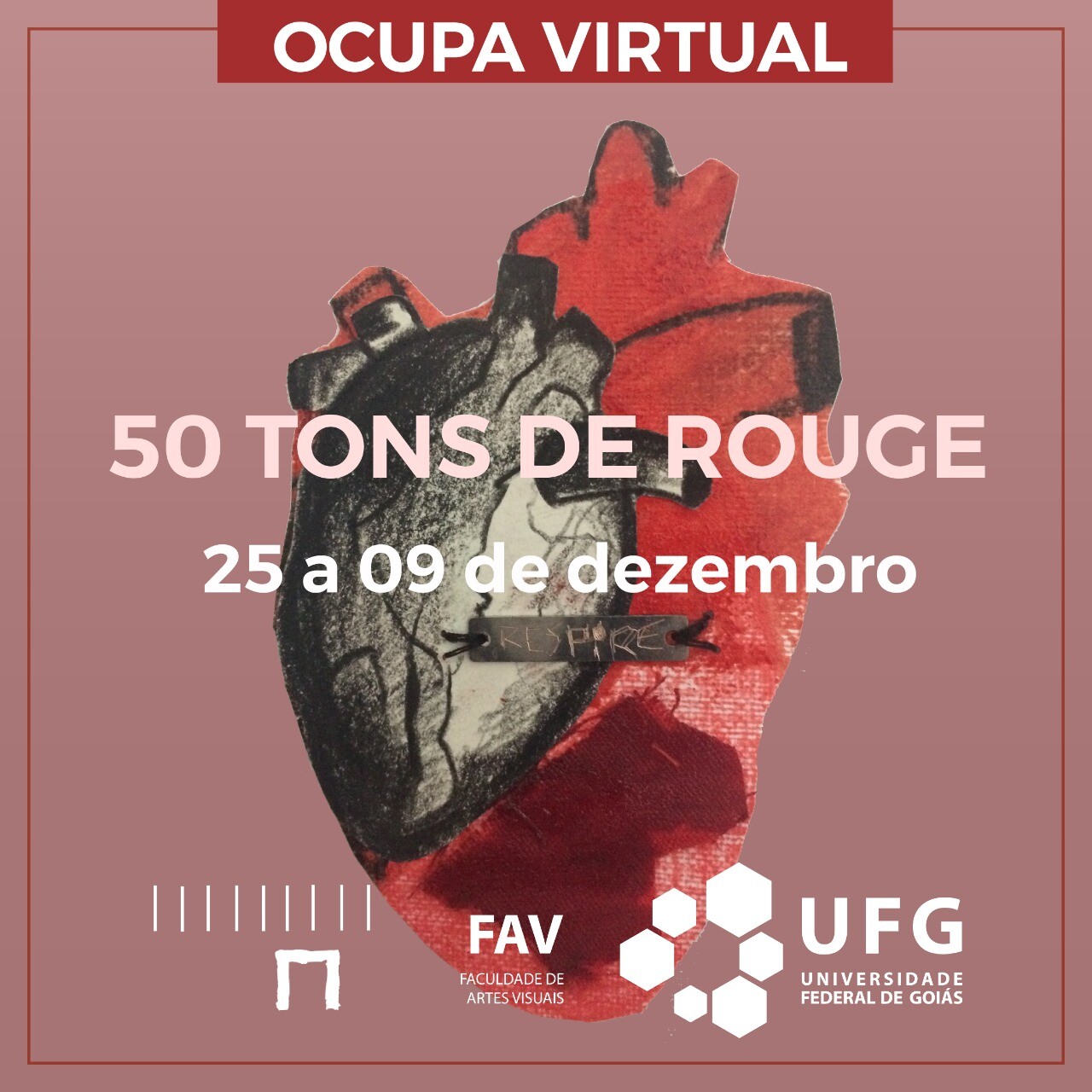 Exposição 50 tons de rouge