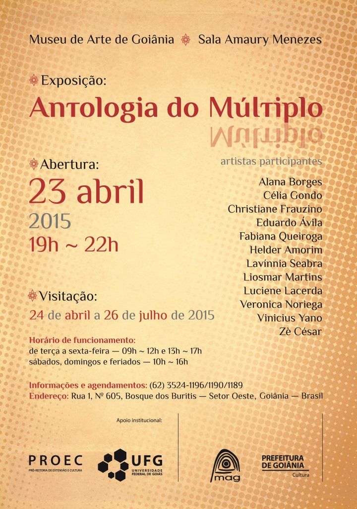 Cartaz Antologia do Múltiplo