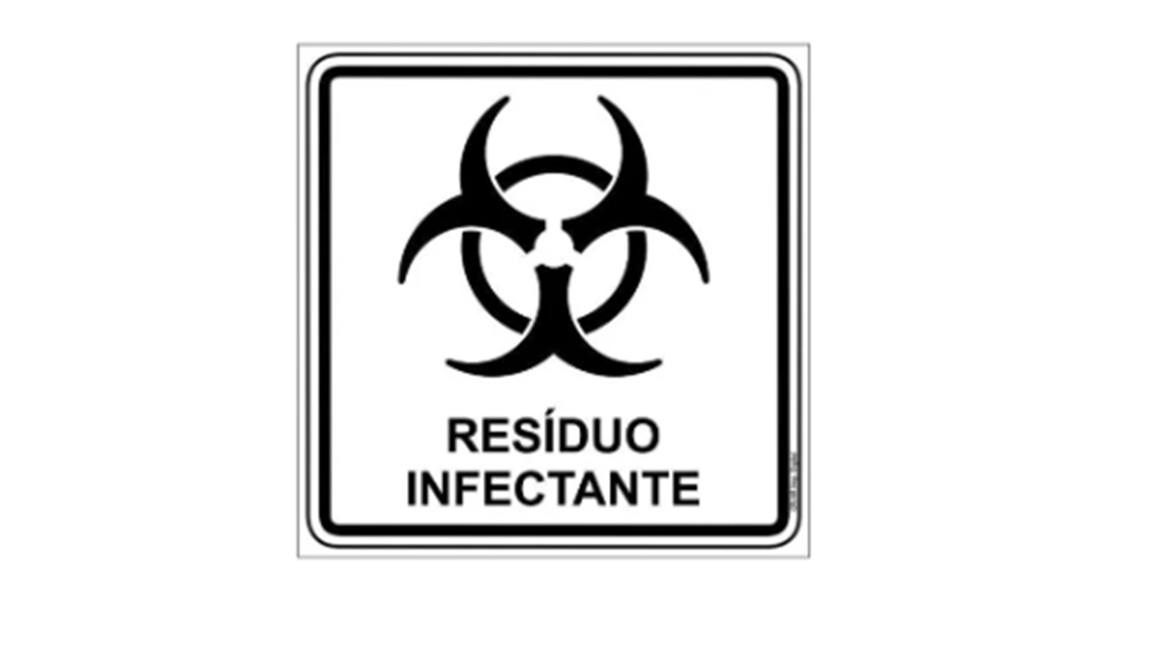 figura de resíduo infectante