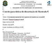 Defesa de dissertação de Mestrado  - Nauara Lamaro Lima