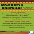 Seminário de grupo do LPEQI/NUPEC/IQ/UFG 08 de Janeiro de 2021