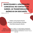 Investigando a apropriação conceitual no contexto da surdez: as transformações químicas em discussão
