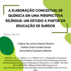 A Elaboração Conceitual de Química em uma Perspectiva Bilíngue