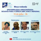 Epistemologia afrocentrada: desafios para a ciência | 73ª Reunião Anual da SBPC
