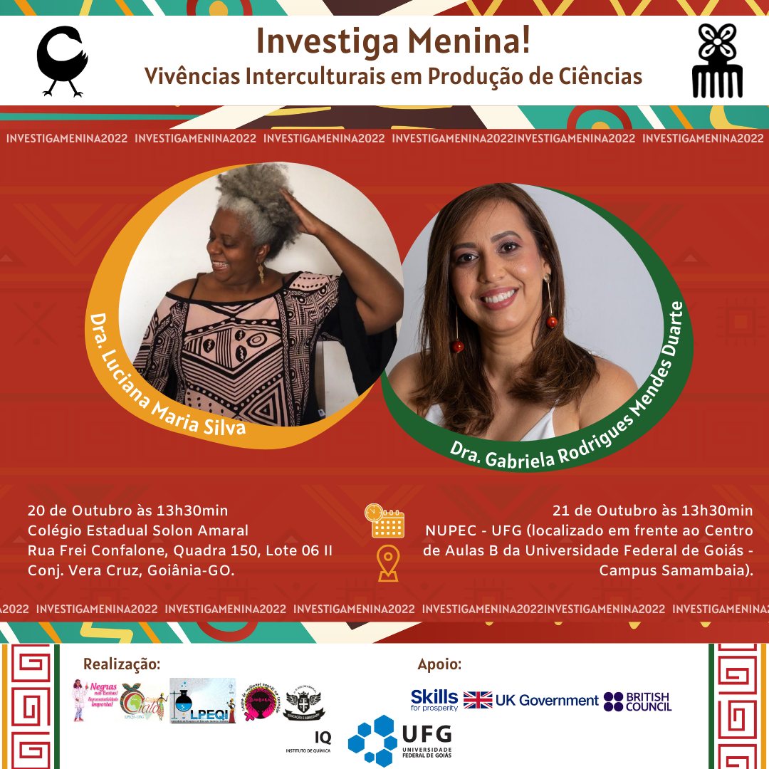 5ª Ação do "Vivências Interculturais em Produção de Ciências" do projeto Investiga Menina! em 2022 01