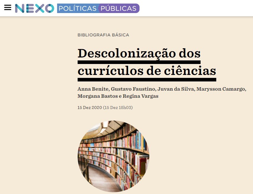 Nexo - Descolonização dos currículos de ciências