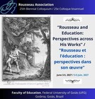 Poster do colóquio da Rousseau Association