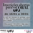 inscrições coral