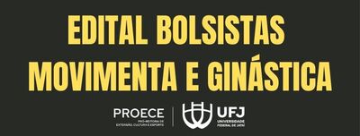 Edital bolsista esporte 