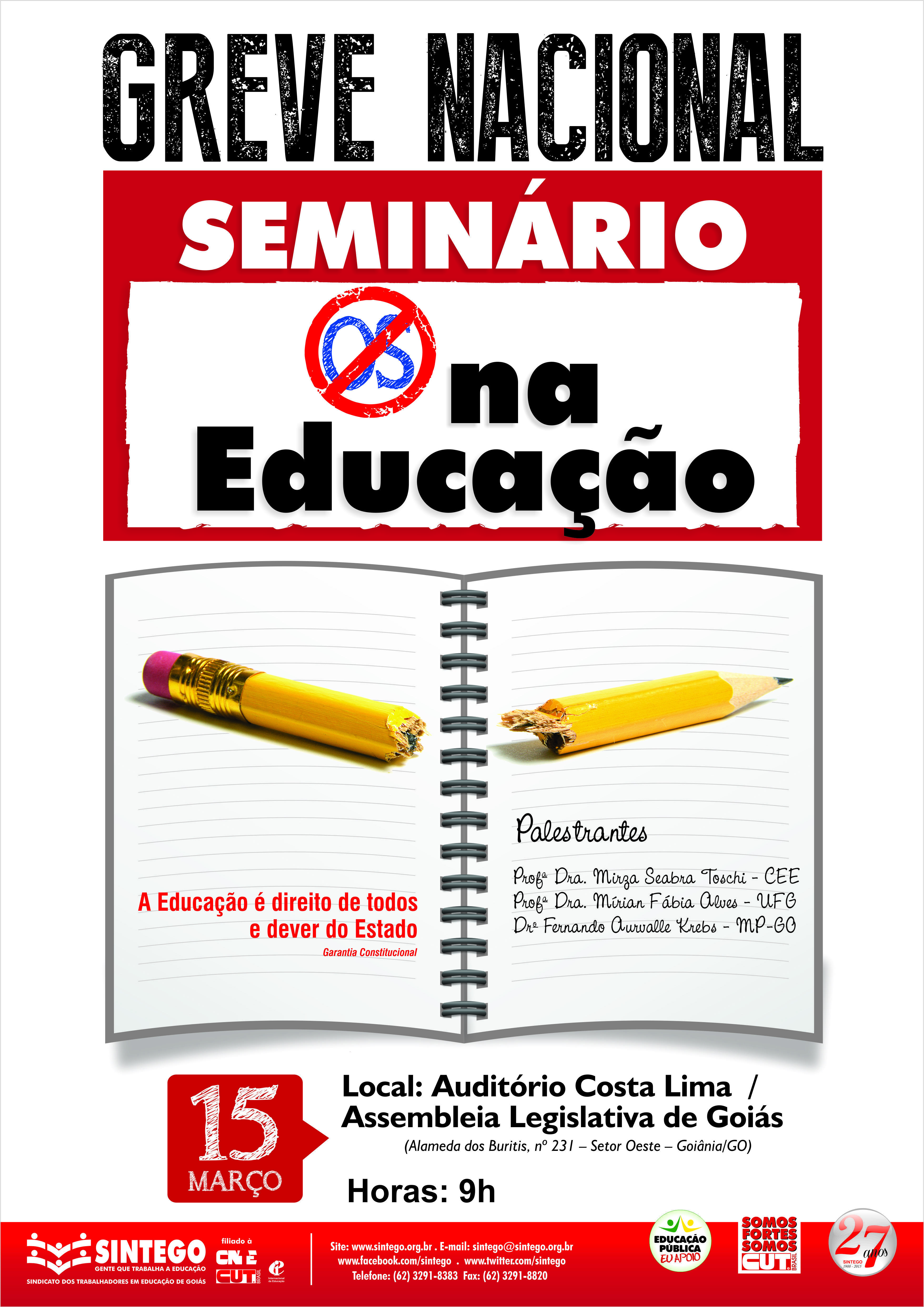 Cartaz Seminário Os na Educação