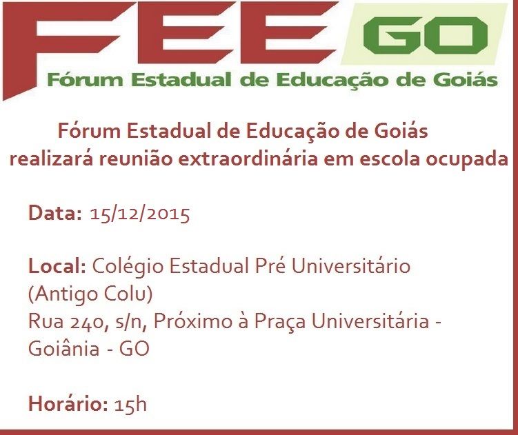 Reunião FEEGO 15/12/15