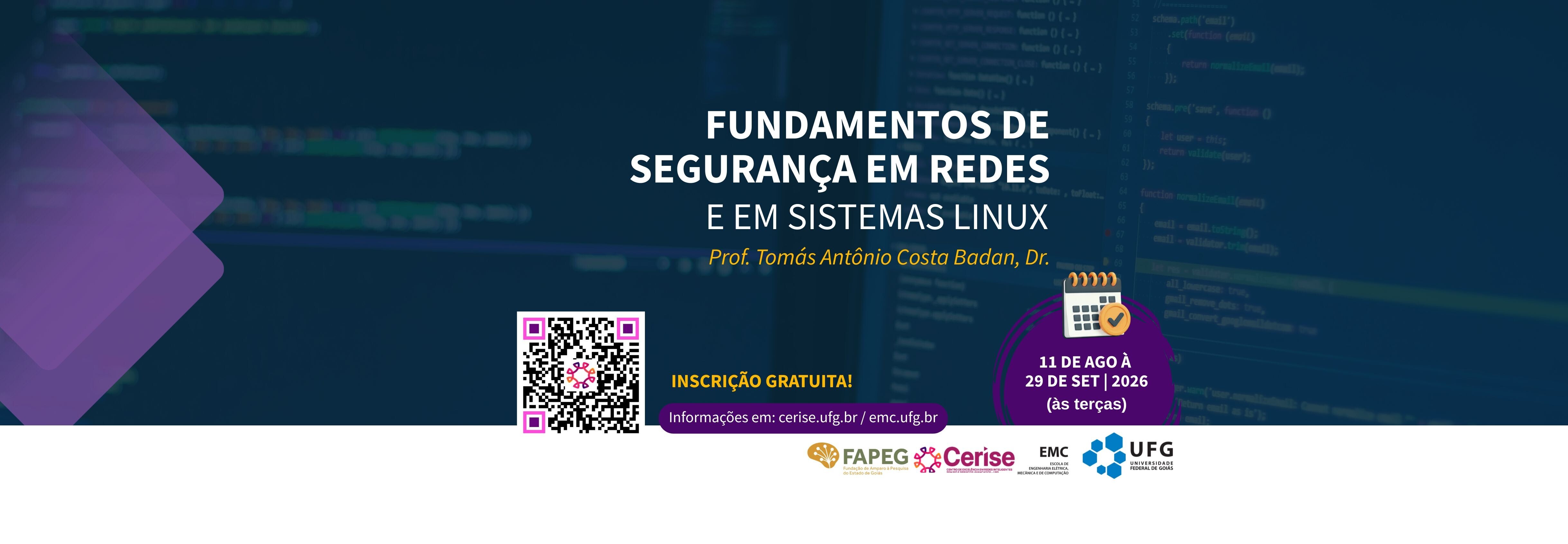 Banner-Fundamentos de Segurança em Redes e em Sistemas Linux