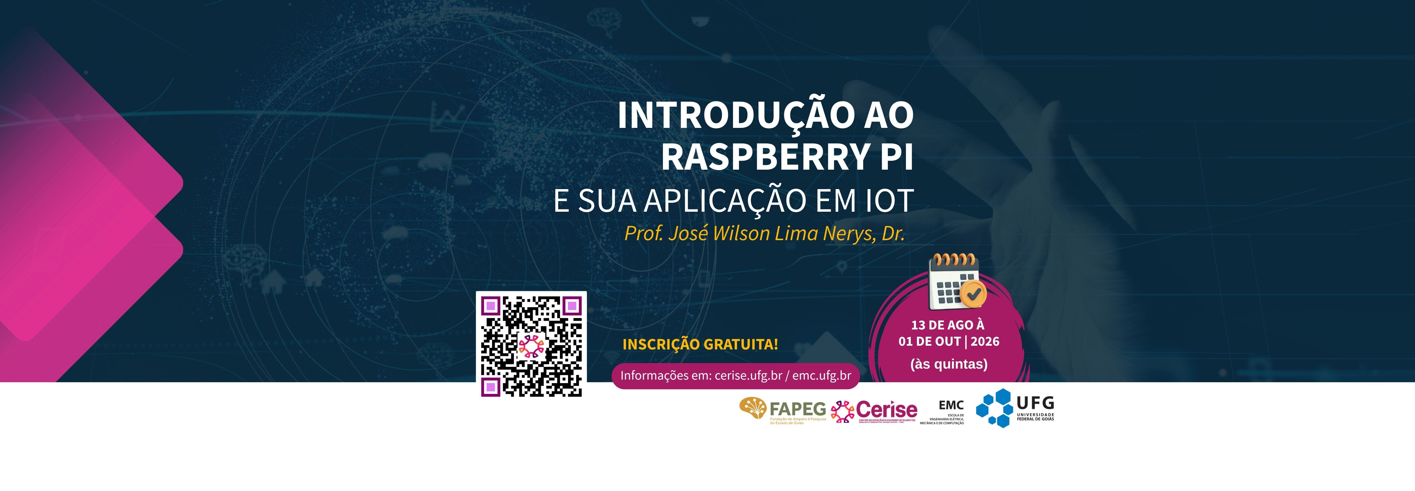 Banner- Introdução ao Raspberry Pi e sua Aplicação em IoTner-
