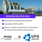 Processo seletivo PPGEQ 2022/1