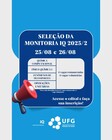 Seleção monitoria 2025.2