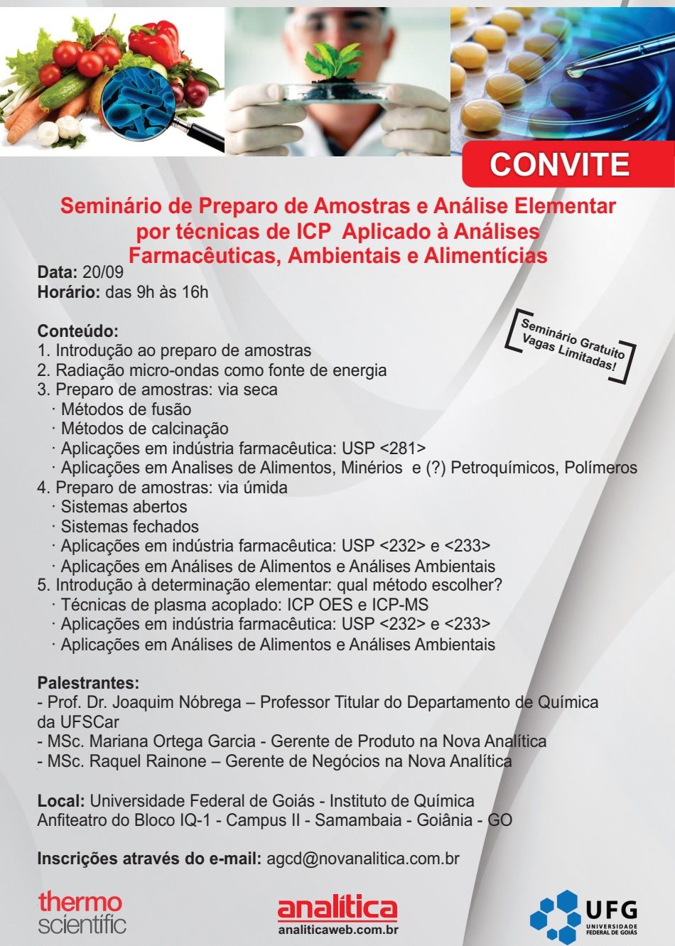 Convite seminário analítica