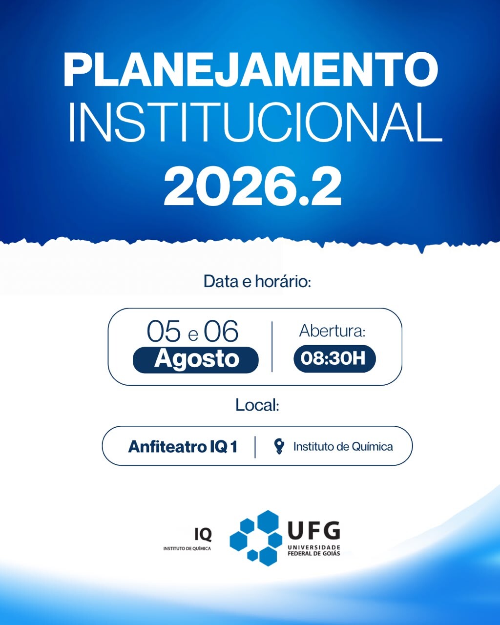 Planejamento institucional 2026.2