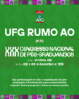 ufg rumo ao 30° congresso nacional de pós-graduandos