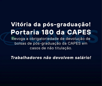  Portaria 180 da CAPES APG UFG quadrado