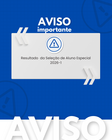 Resultado de aluno especial 2026-1