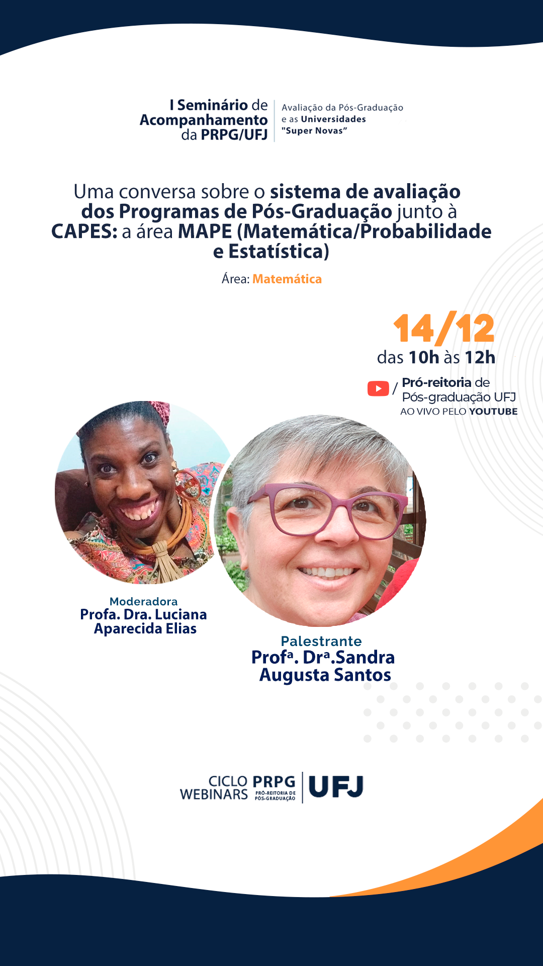 I Seminário de Acompanhamento da PRPG/UFJ - Área Matemática