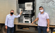 Entrega dos equipamentos doados pelo TRT-18